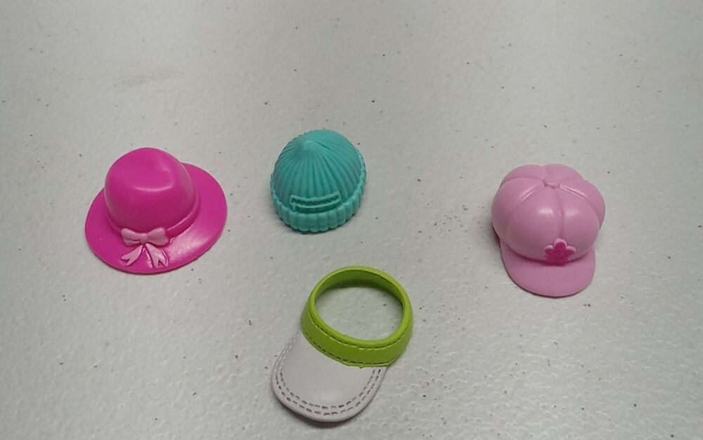 Fashion Doll Hats Set Of 4 for like polly pockets